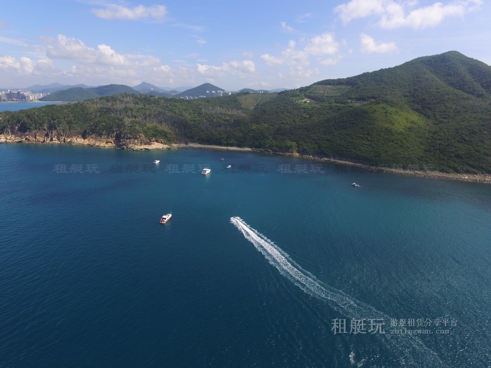 三亞旅游游艇租賃，三亞港至三亞角航線