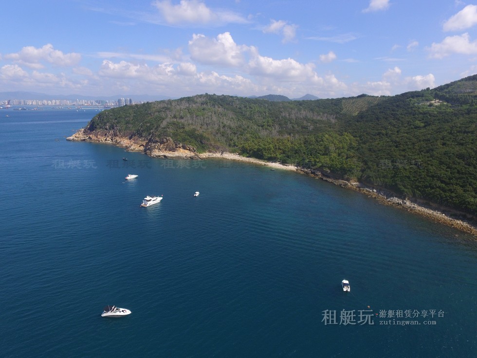三亞旅游游艇租賃，三亞港至三亞角航線
