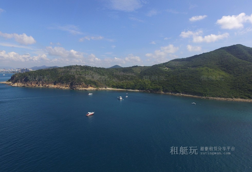 三亞旅游游艇租賃，三亞港至三亞角航線