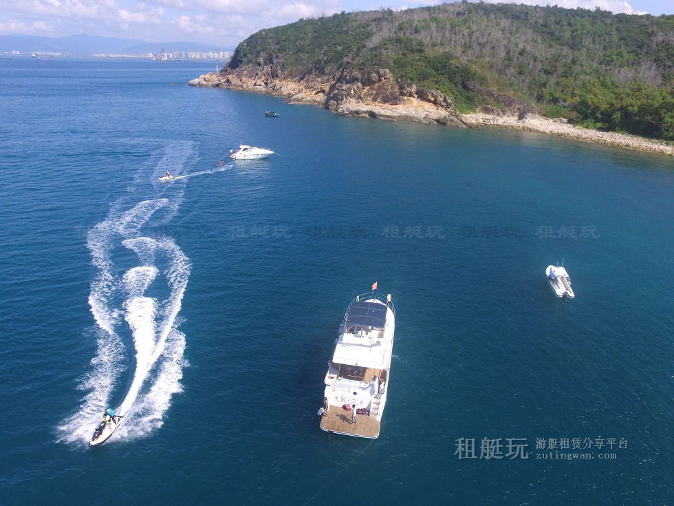 三亞旅游游艇租賃，三亞港至三亞角航線