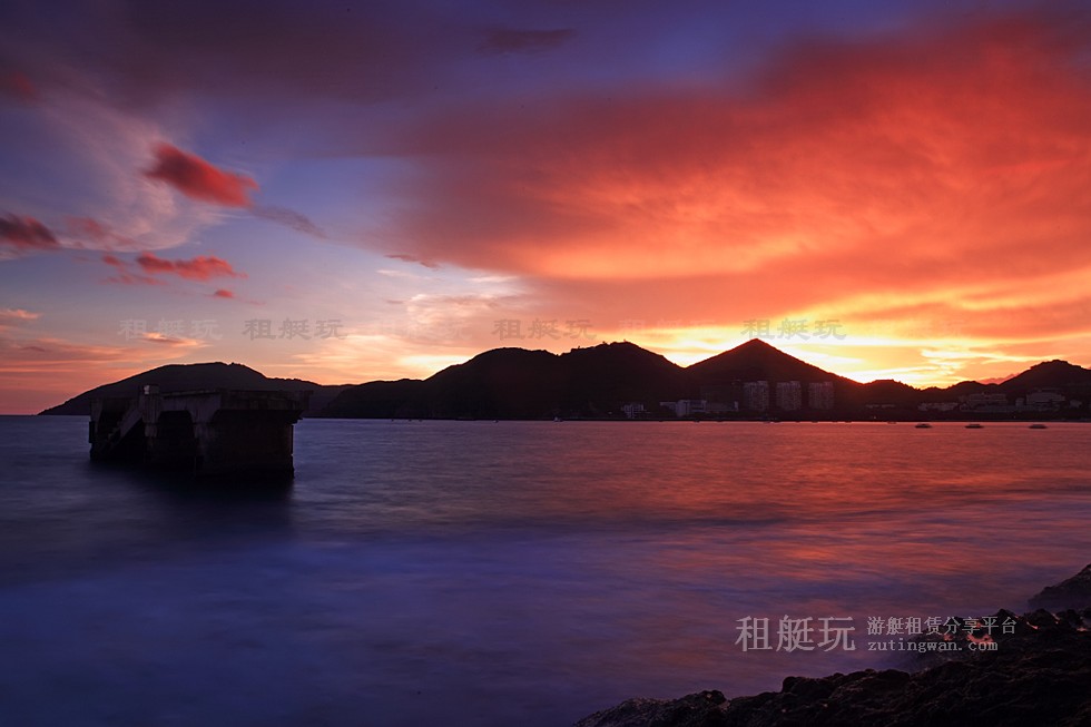 三亞旅游游艇 帆船租賃三亞港——小東海、大東海航線